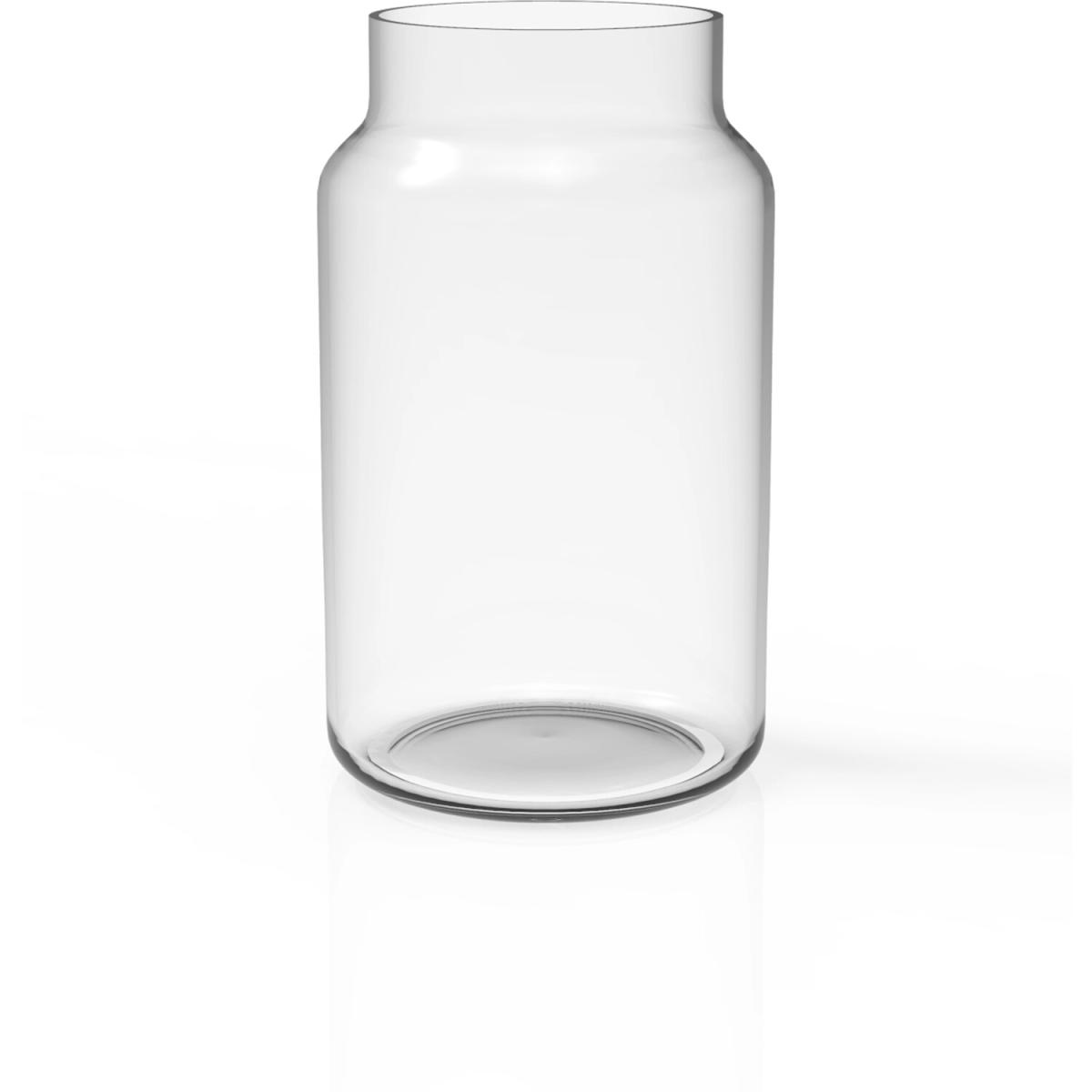 Clear Round Necked Vase – image 2
