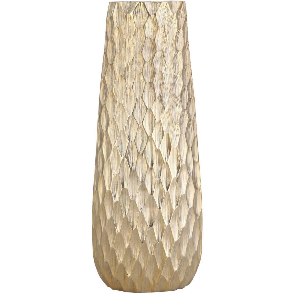 EGLO Nilgaut Handcrafted Brushed Brass Aluminium Vase - brushed brass / 7cm – image 2