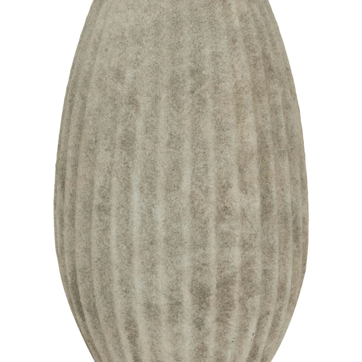 Vale of Lilies Large Aged Olpe Ceramic Vase - Light Grey – image 5