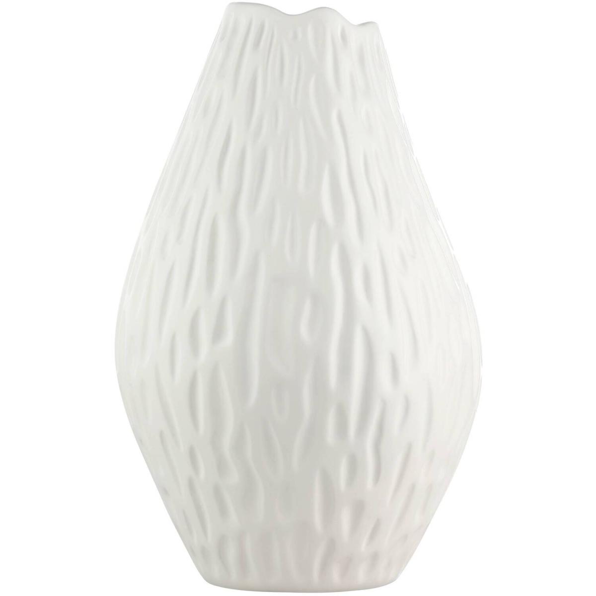 EGLO Malbaie Matt White Textured Ceramic Vase - white – image 2