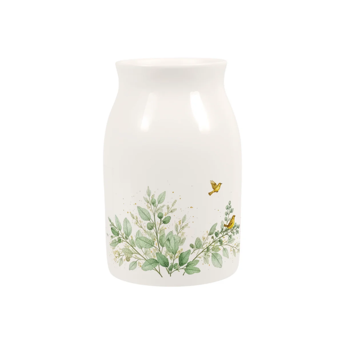 Golden Birds Small Porcelain Vase - Multicoloured – image 3