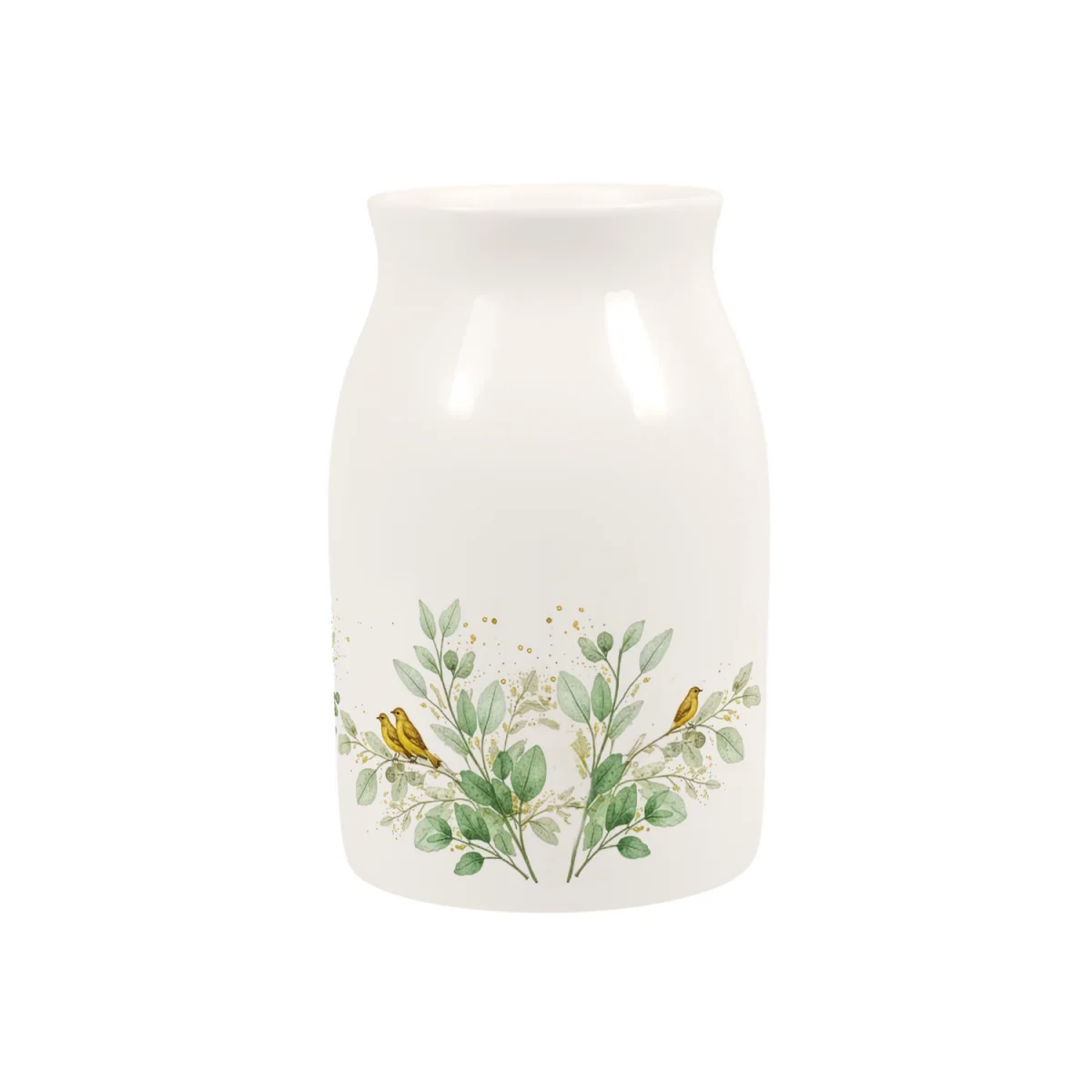 Golden Birds Small Porcelain Vase - Multicoloured – image 4