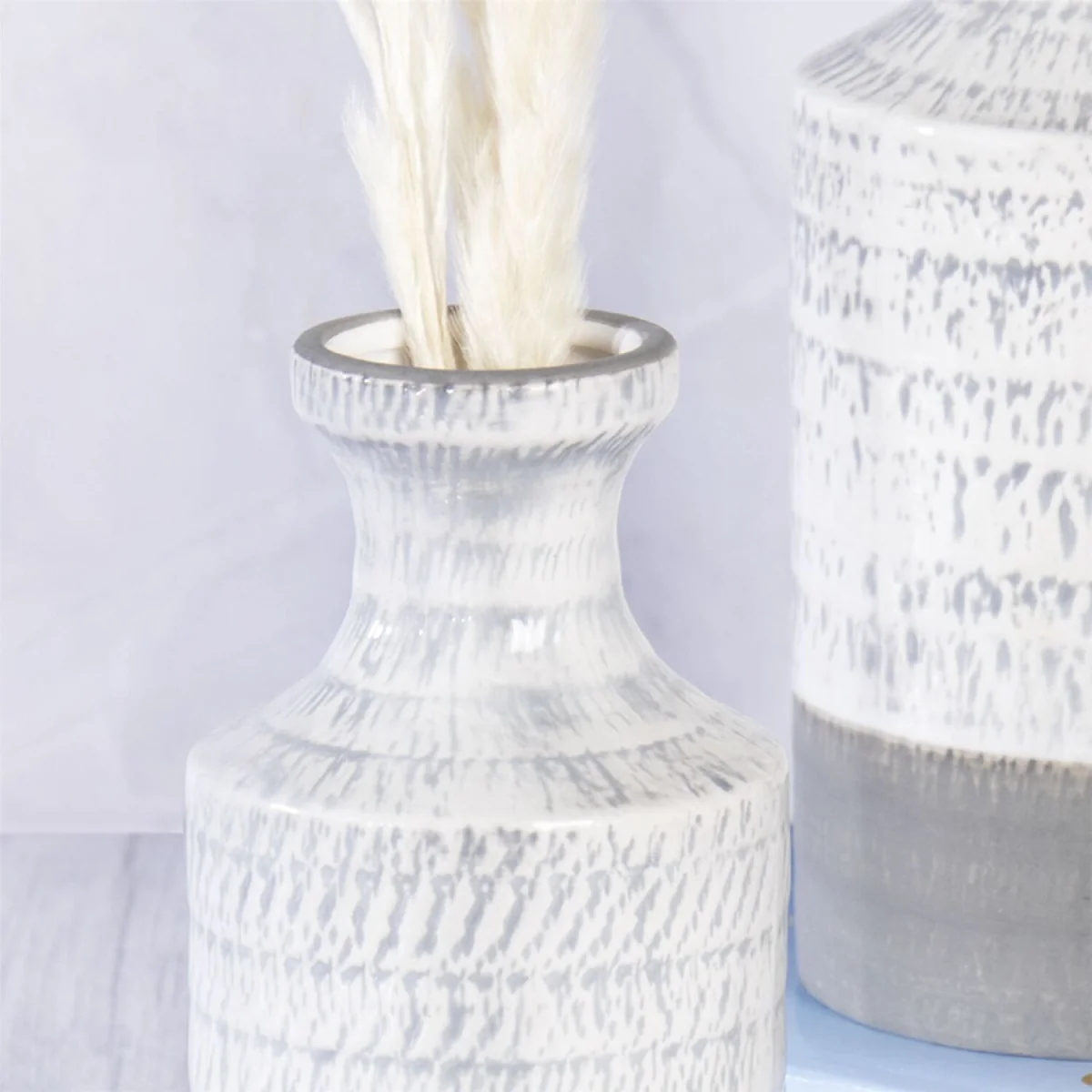 Ceramic Vases - Set of 2 - Grey – image 7