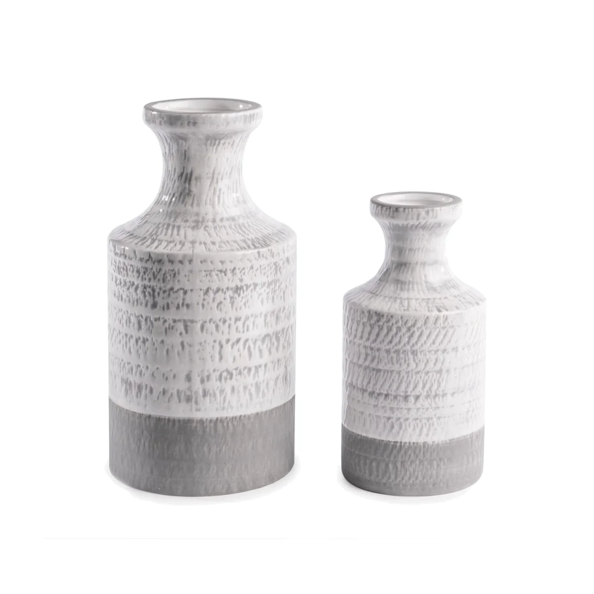 Ceramic Vases - Set of 2 - Grey – image 1