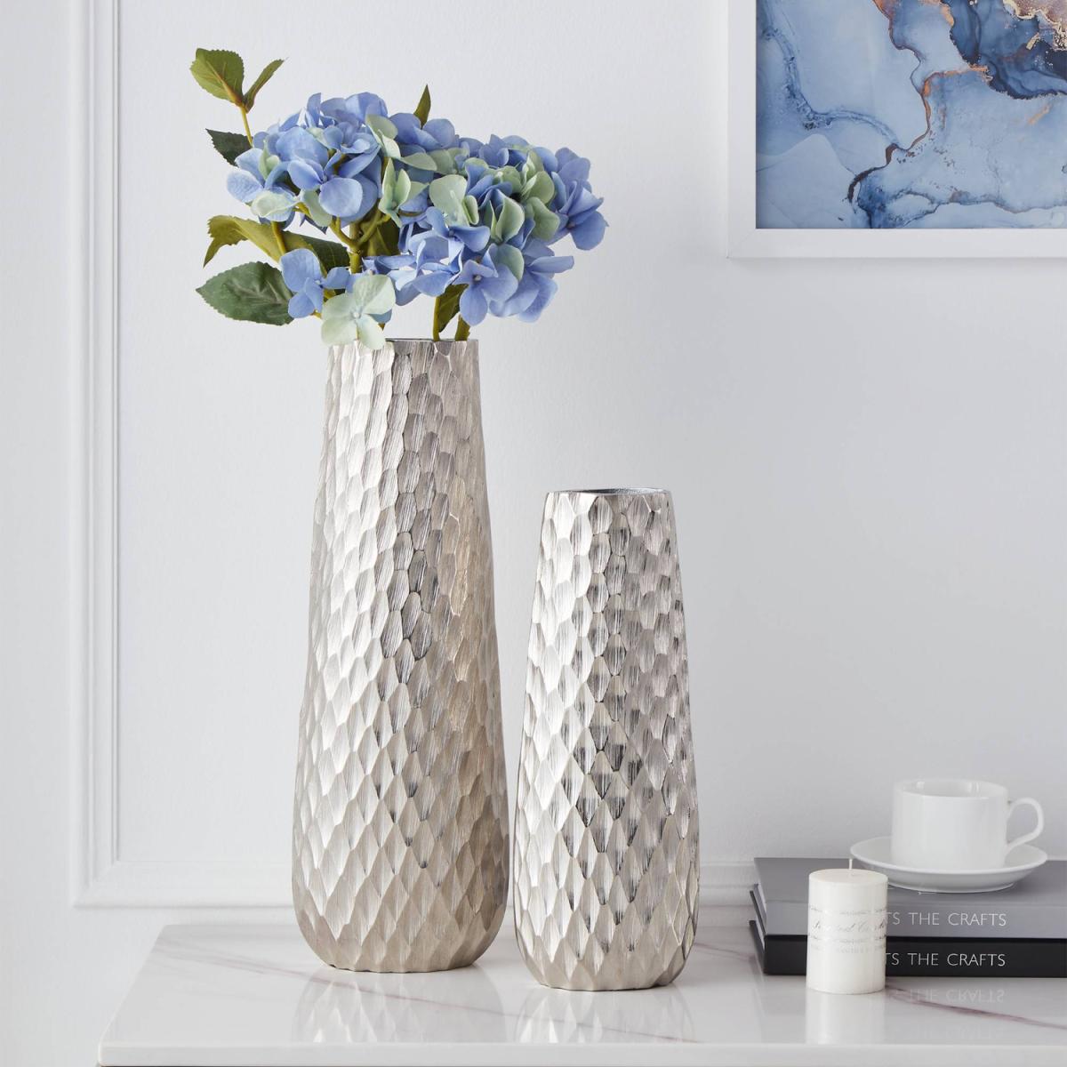 EGLO Nilgaut Handcrafted Nickel Aluminium Vase - nickel / 9cm – image 3