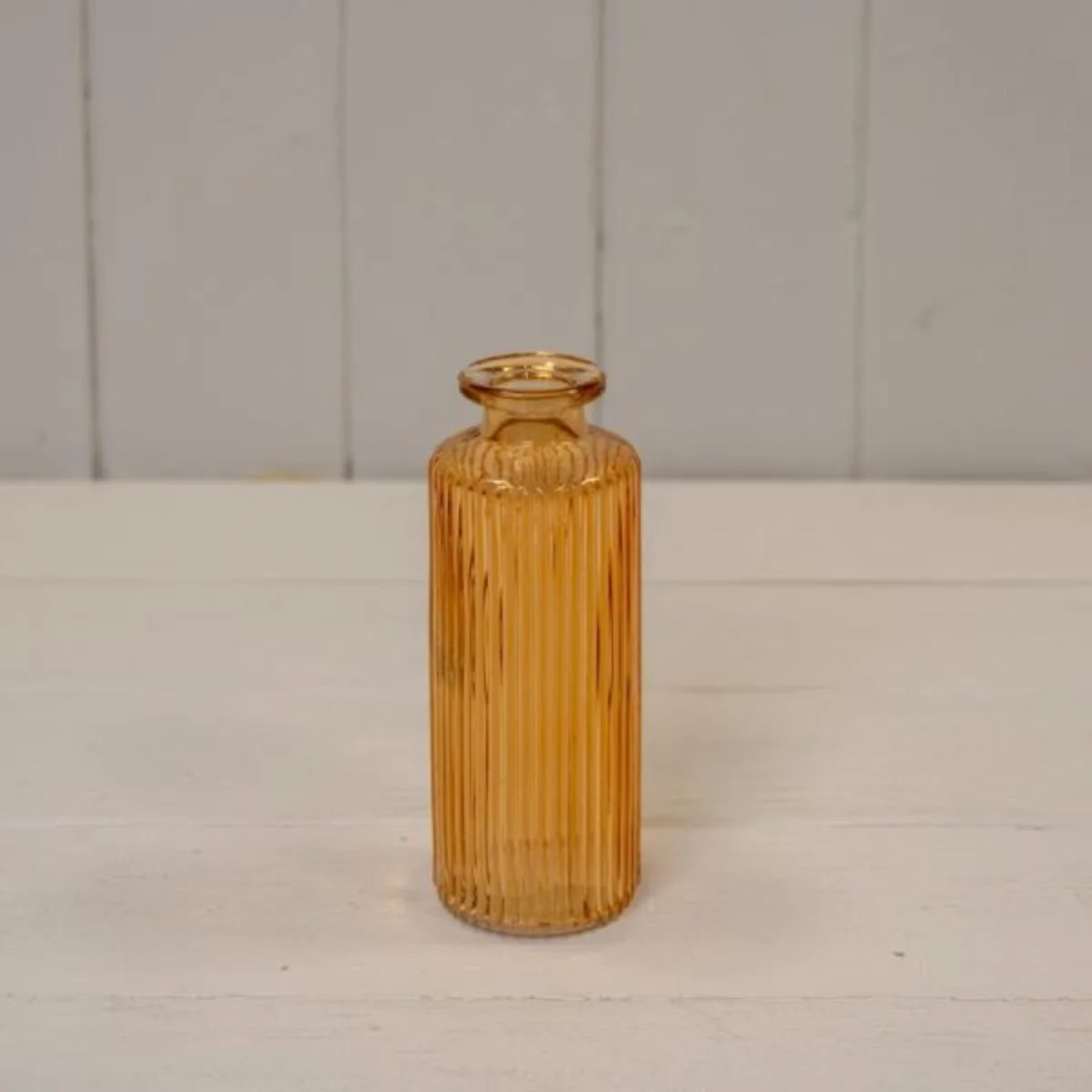 Contemporary Clear Tall Narro Cognac Glass Bottle - Orange
