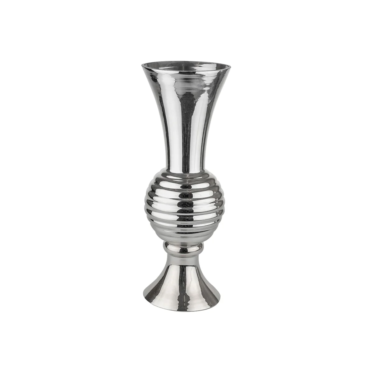 Silver Honeycomb Glass Vase Floristry Supplies - Silver