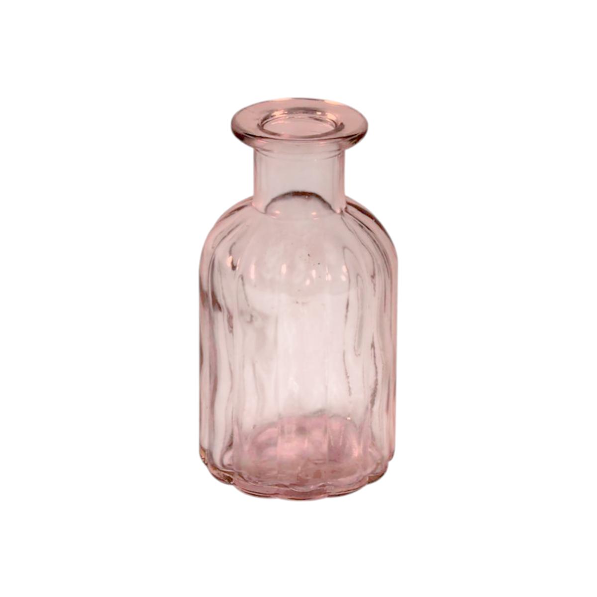 Pink Glass Bud Vase - H10.5 / 5.5cm