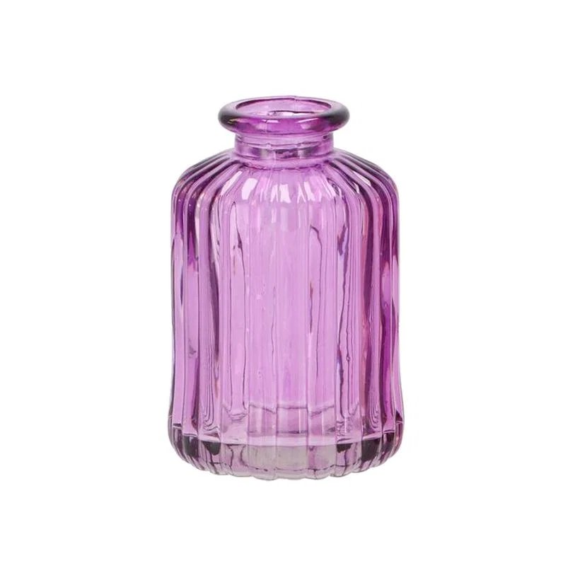 Mini Ribbed Decorative Bud Vase - Lilac