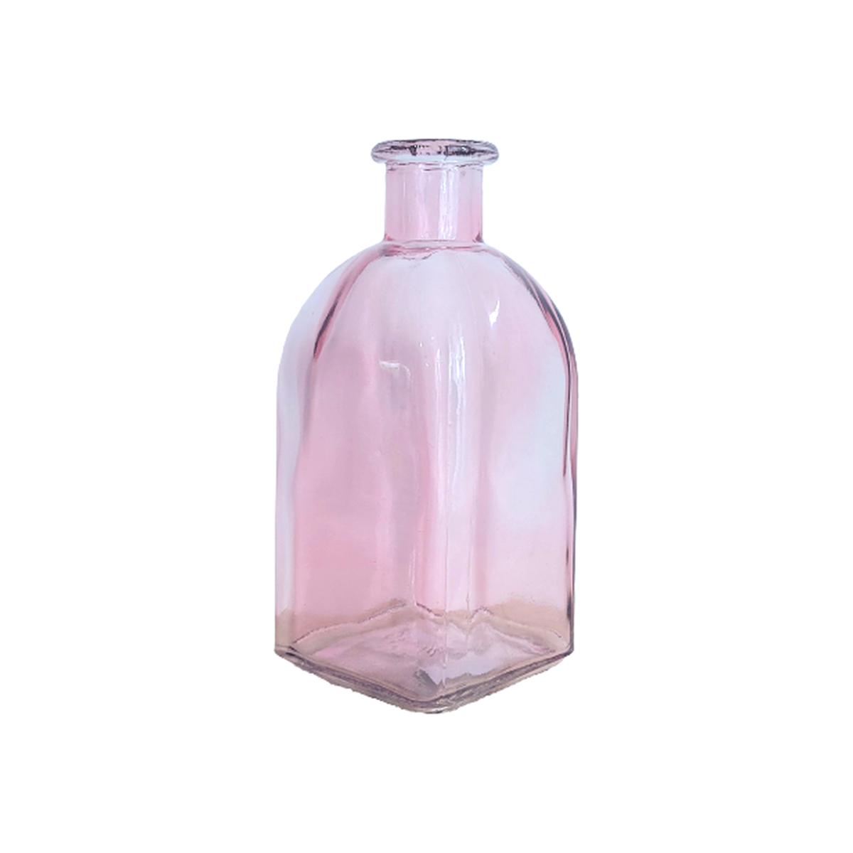 Small Square Decorative Vase - Pink