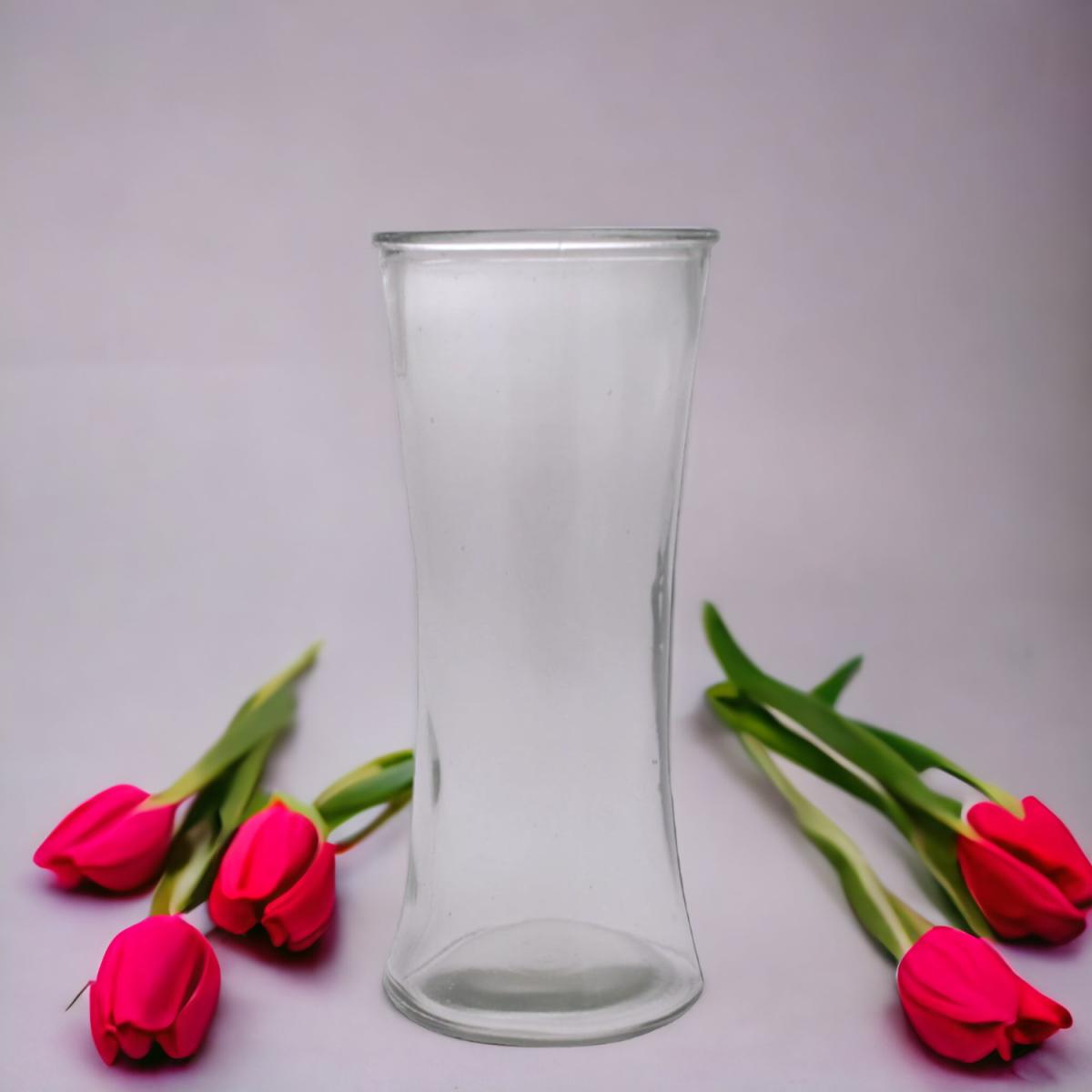 Glass Slender Vase H25 cm - Clear – image 2