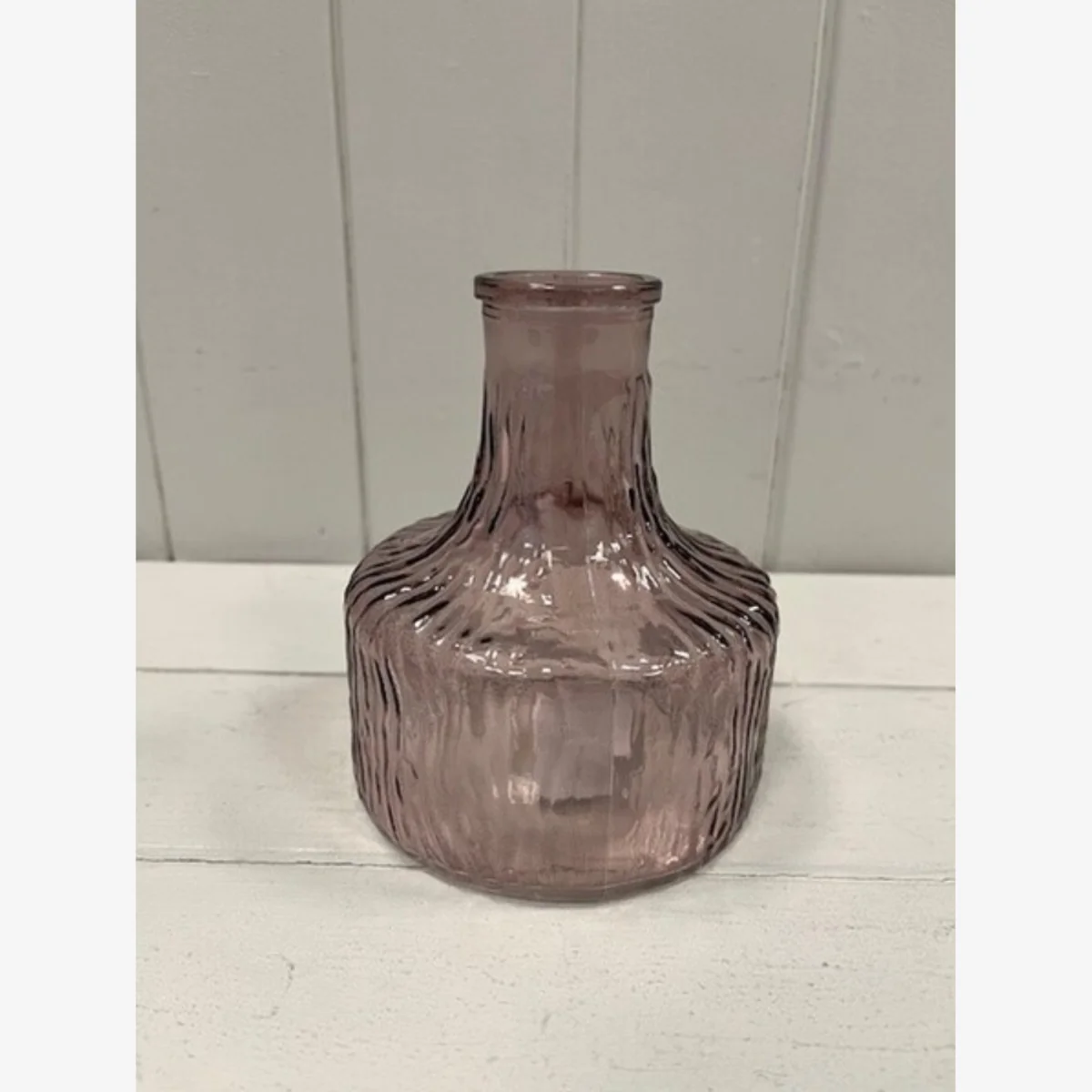 Amethyst Decorative Glass Bottle - Purple
