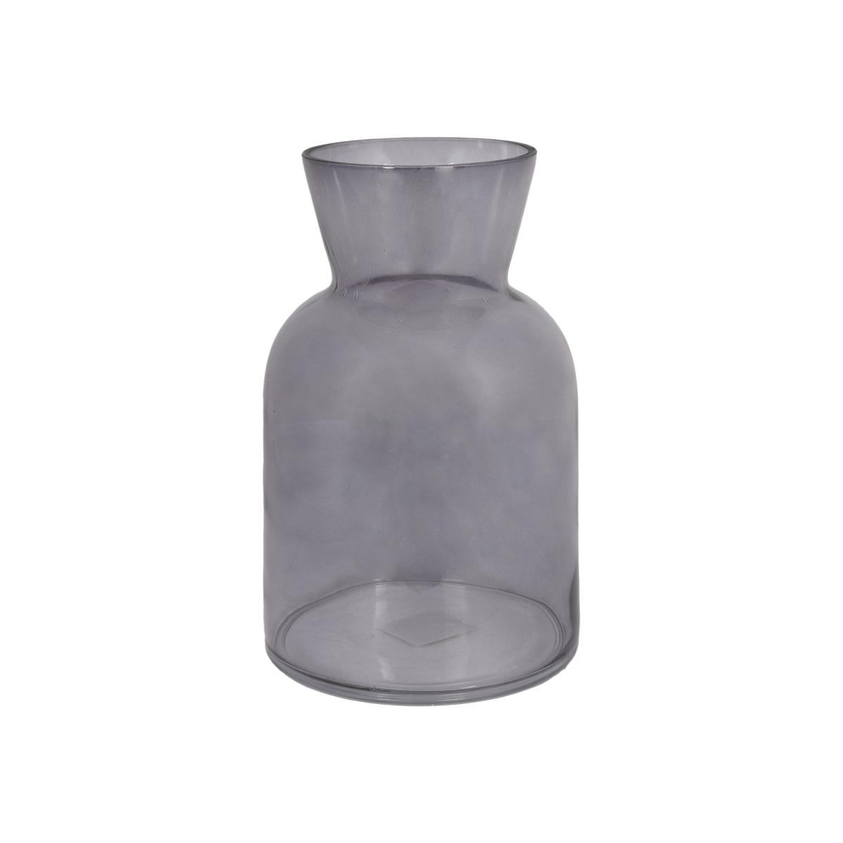Smoked Glass Vase - Grey