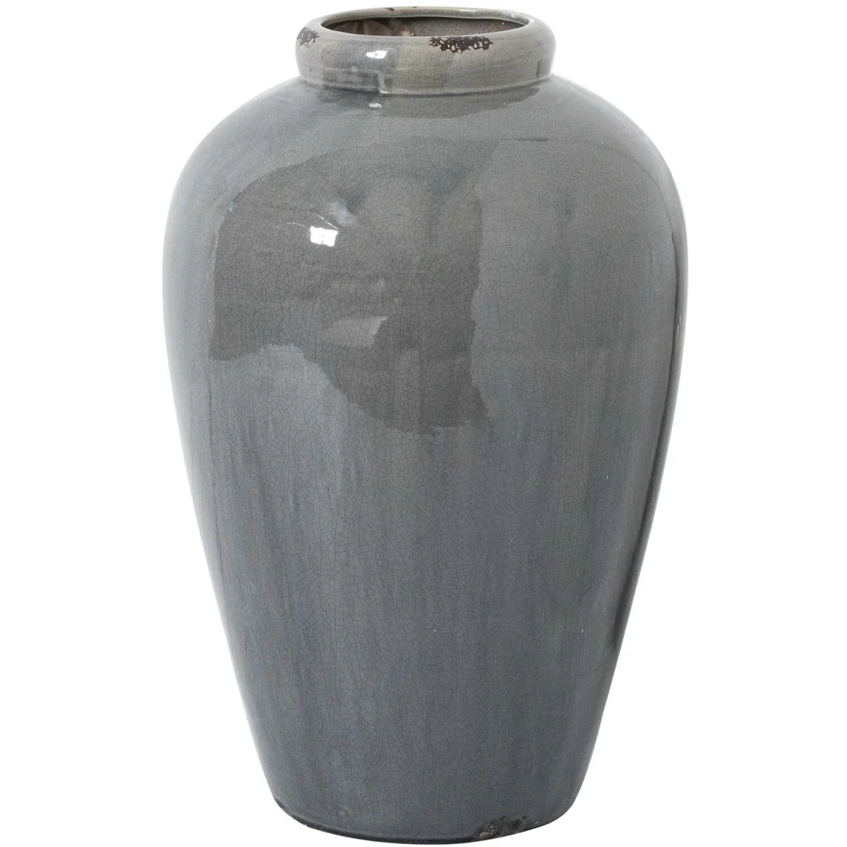 Bloomwood Tall Grey Glazed Ceramic Vase 570mm - Grey – image 2