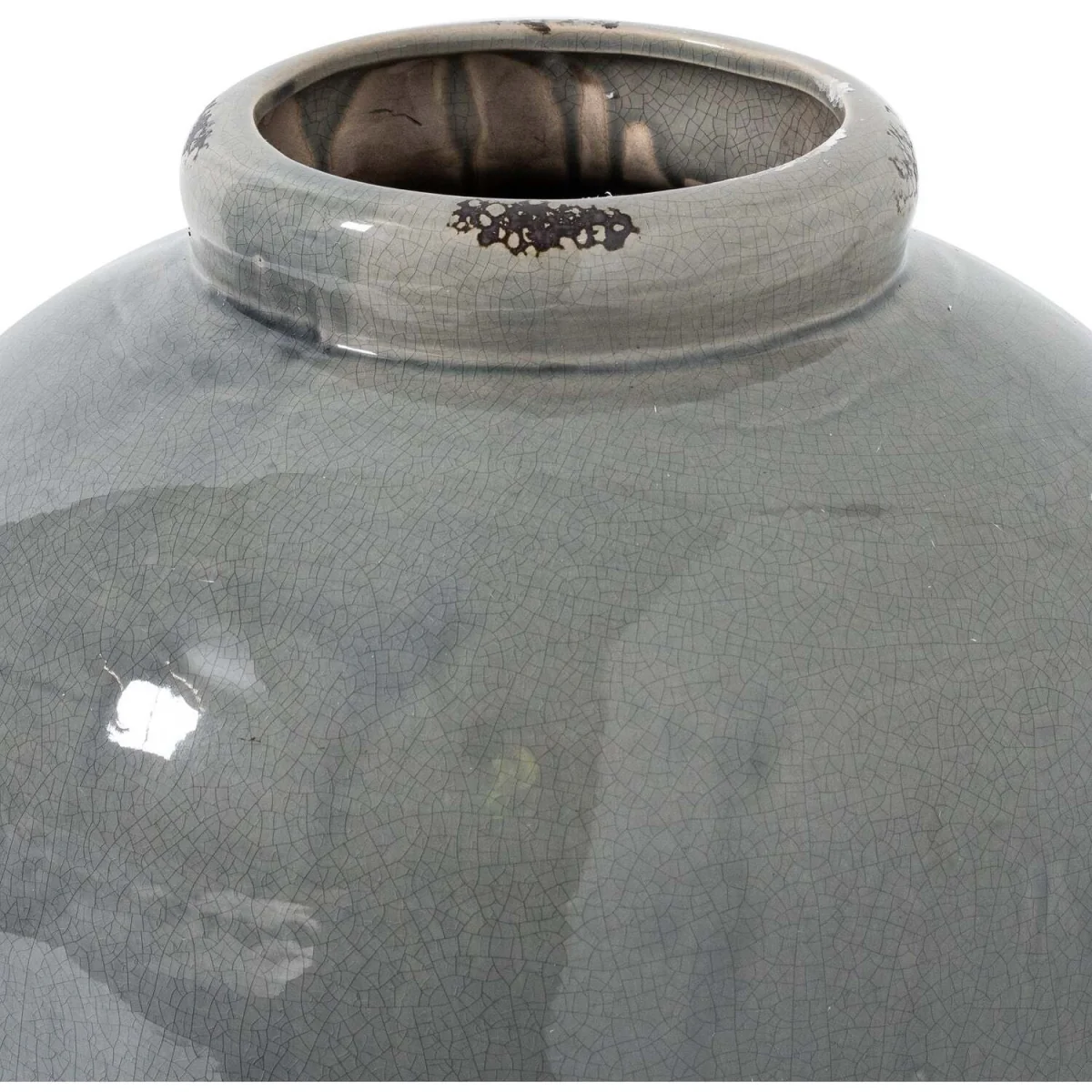 Bloomwood Tall Grey Glazed Ceramic Vase 570mm - Grey – image 3