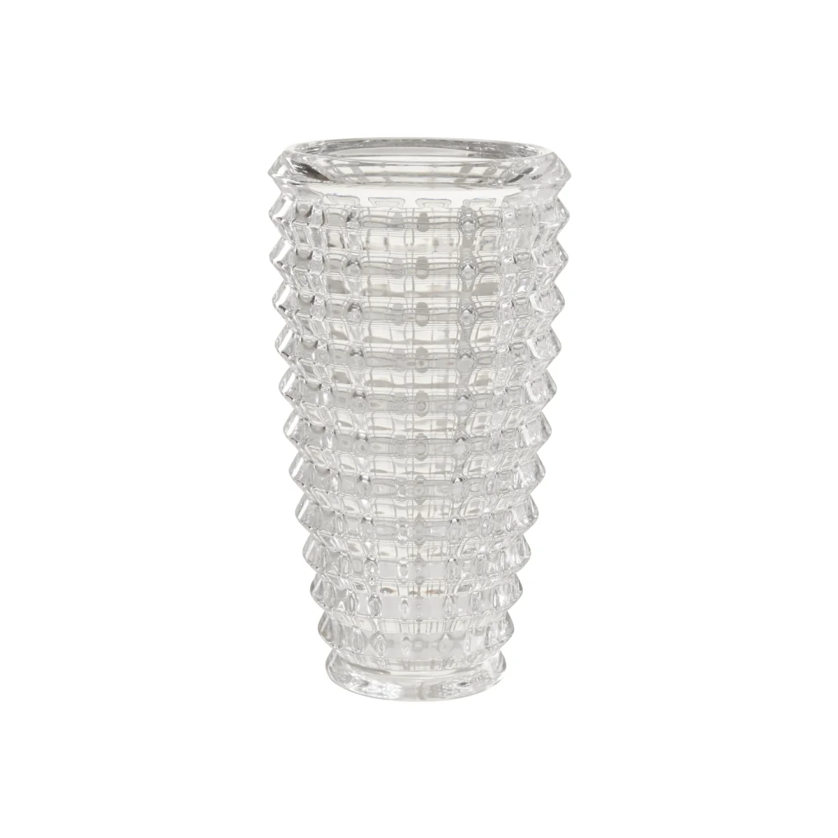 Savita Small Textured Glass Vase - Neutral – image 1