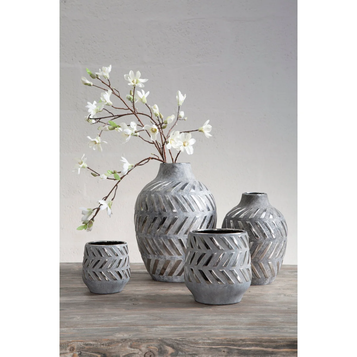 Helaine Grey and Silver Small Vase - Grey – image 3