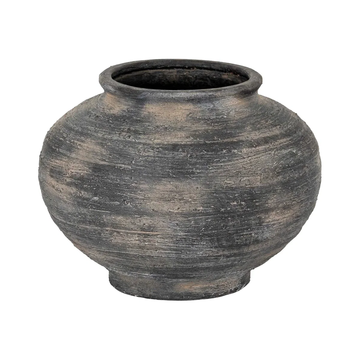 Hill Interiors Marra Squat Vase - Black
