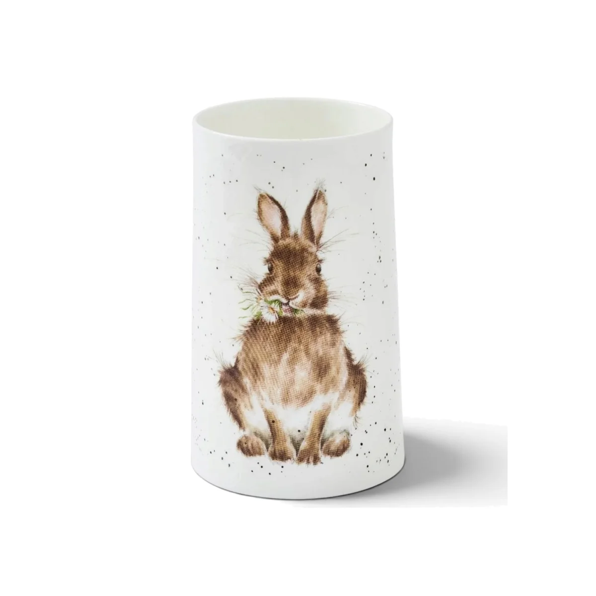 Daisy Rabbit Vase - White
