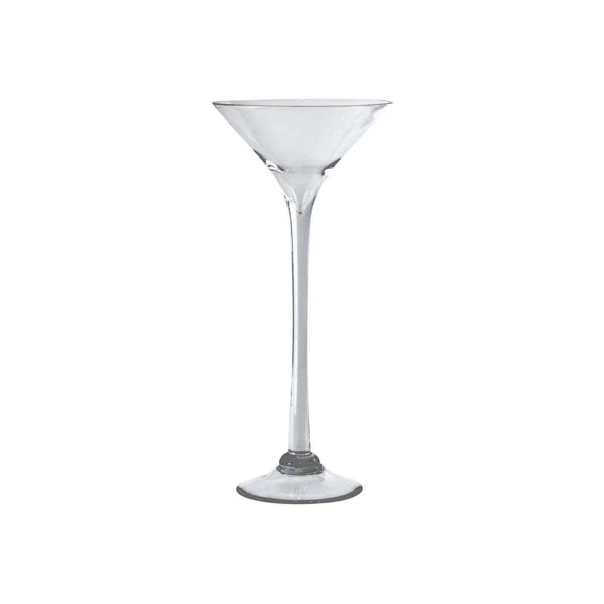KDMD Apollo Martini Clear Glass Vase - Clear