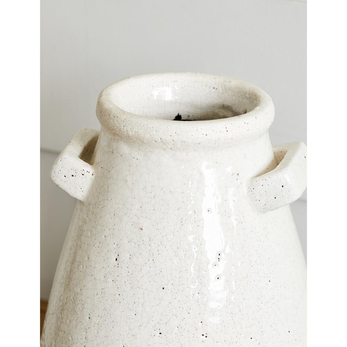 White Terracotta Vase – image 2