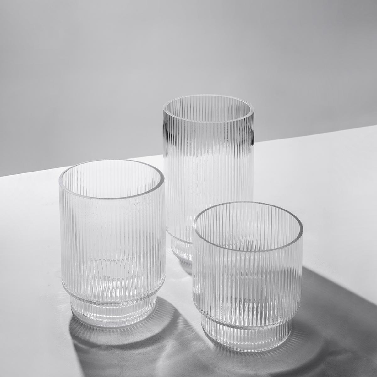Flute Clear Glass Flower Vase, Small – image 6
