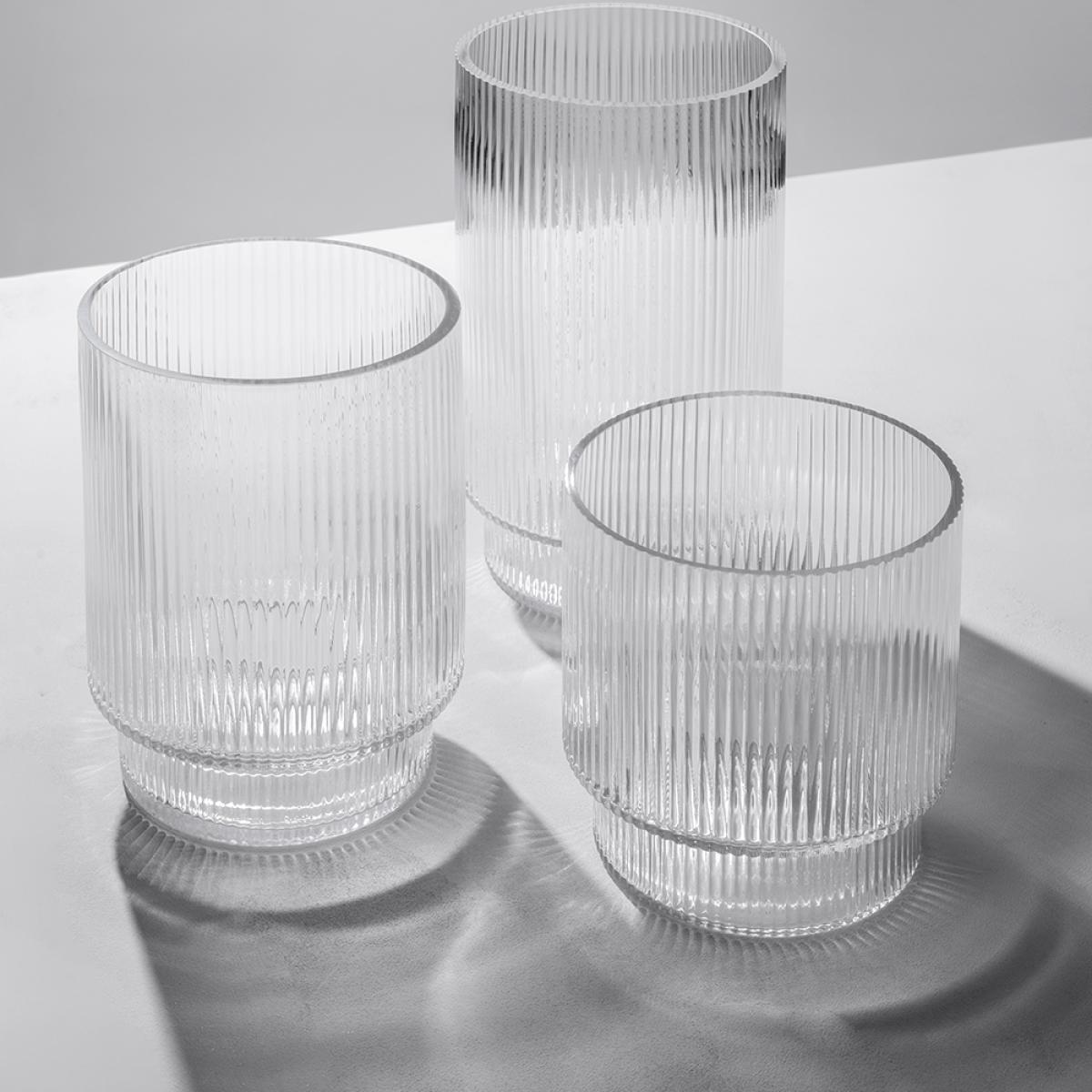 Flute Clear Glass Flower Vase, Small – image 7