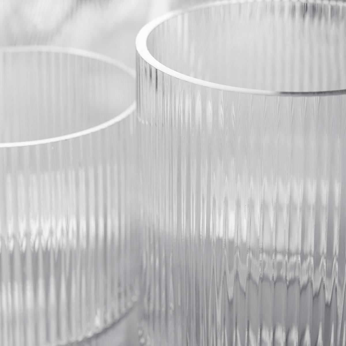 Flute Clear Glass Flower Vase, Small – image 8