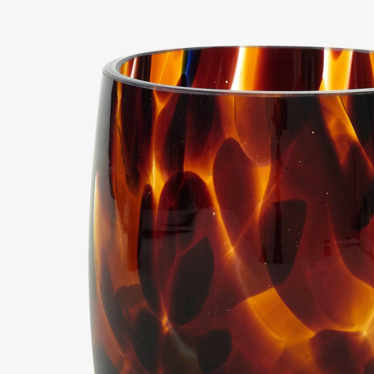 Brillante Hand-blown Vase, Brown, XS – image 2