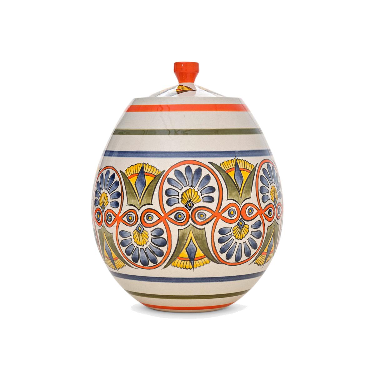 Isra Handpainted Vase, Multicoloured