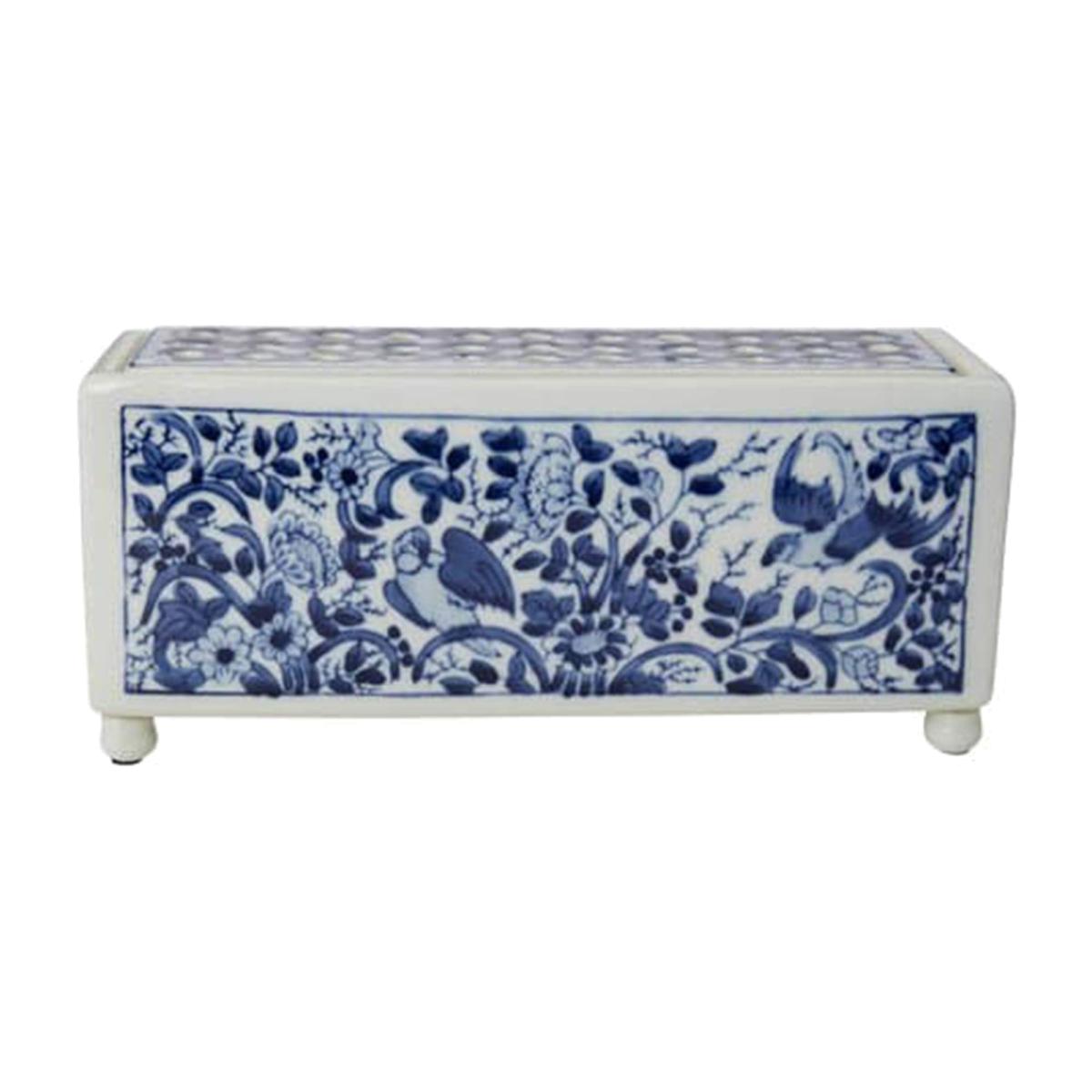 Blue / White Delft Tulipiere Rectangle Vase | Casabyjj – image 1
