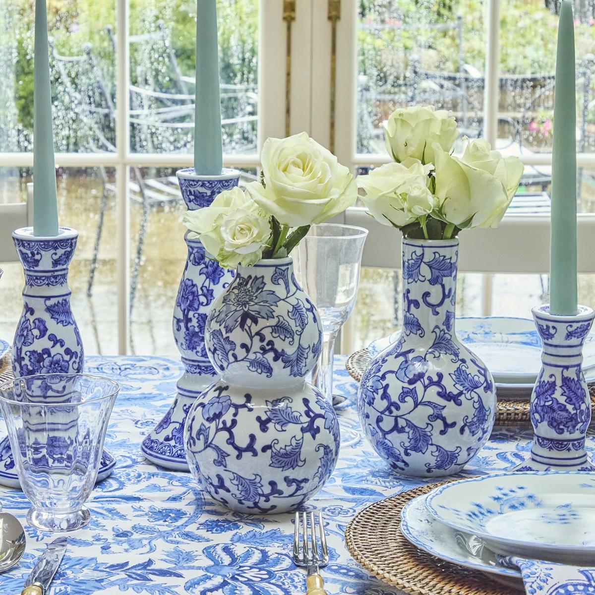 Blue / White Dutch Delft Gourd Vase | Casabyjj – image 2
