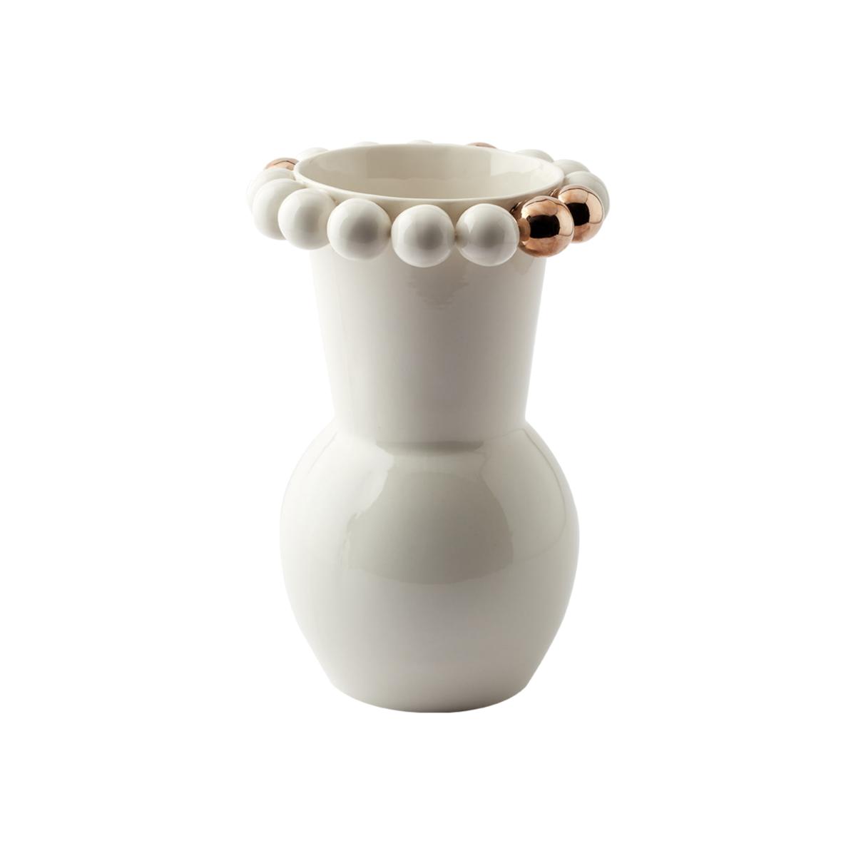 Neutrals / Gold Cosmos Vase M, Gold Detail | Maji Atelier – image 1