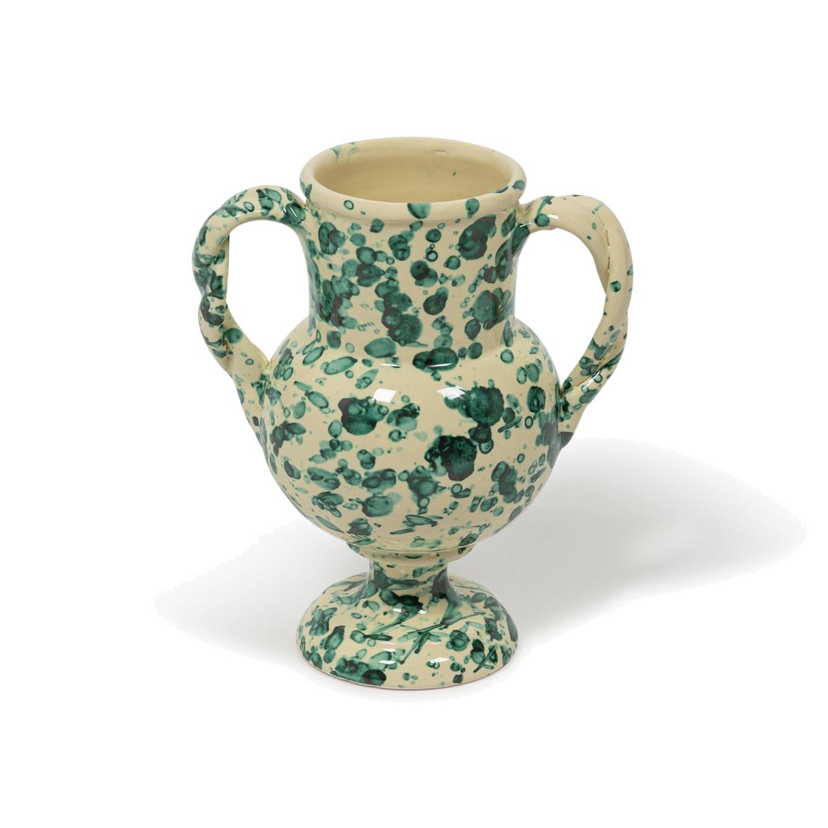 Splatter Verona Vase - Regular - Antique Green One Size Sharland England