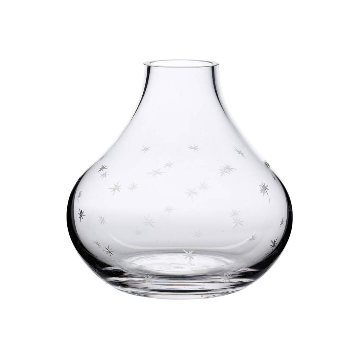 A Hand-Engraved Crystal Vase With Stars Design The Vintage List