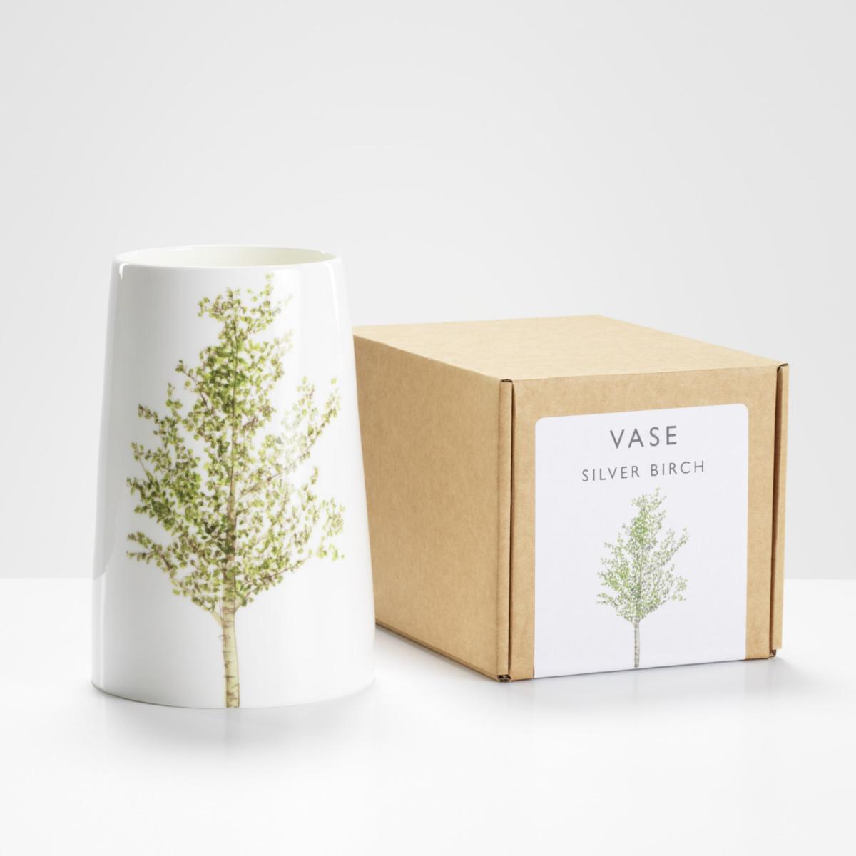 Silver Birch Vase Helen Beard – image 2