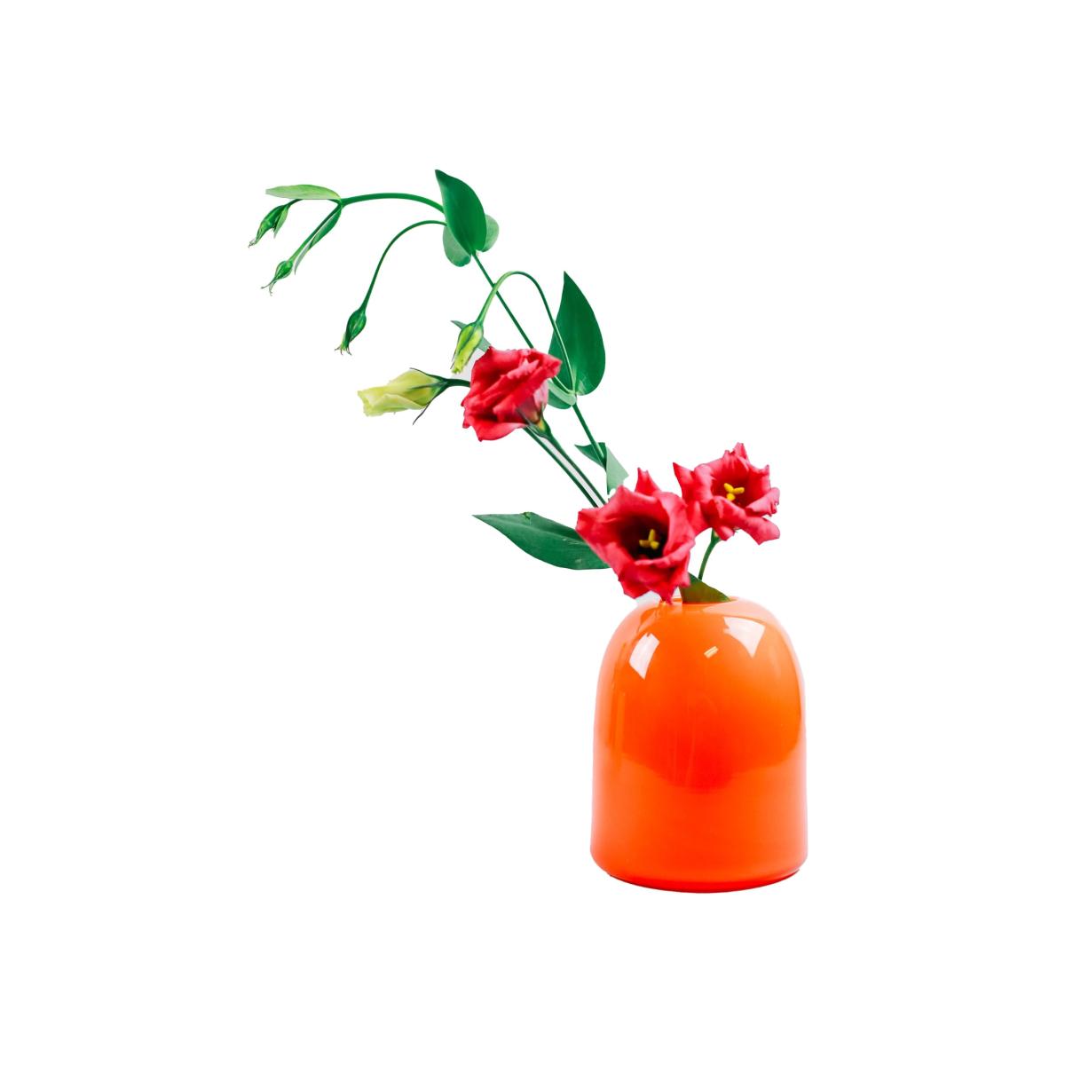 Yellow / Orange Gumdrop Vase - Tangerine Forman Function