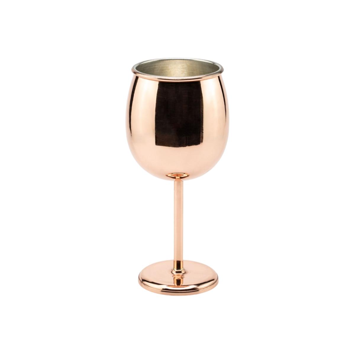 Brown Handcrafted Copper Wine Goblet | Anatoliacraft – image 1