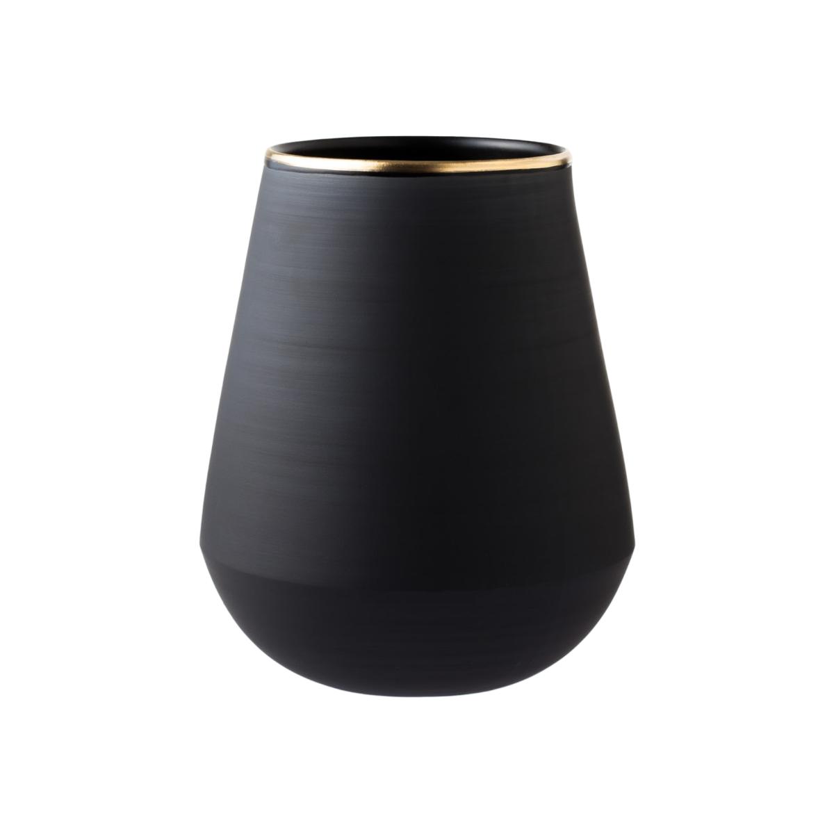 Gold / Black Vase · Eclipse Gold | Vaidava Ceramics