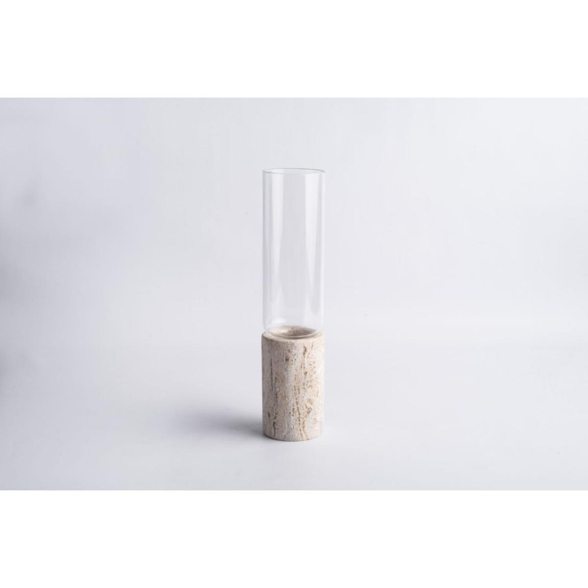 Neutrals Soliflor Travertine Marble Vase - Small And Jacob – image 2