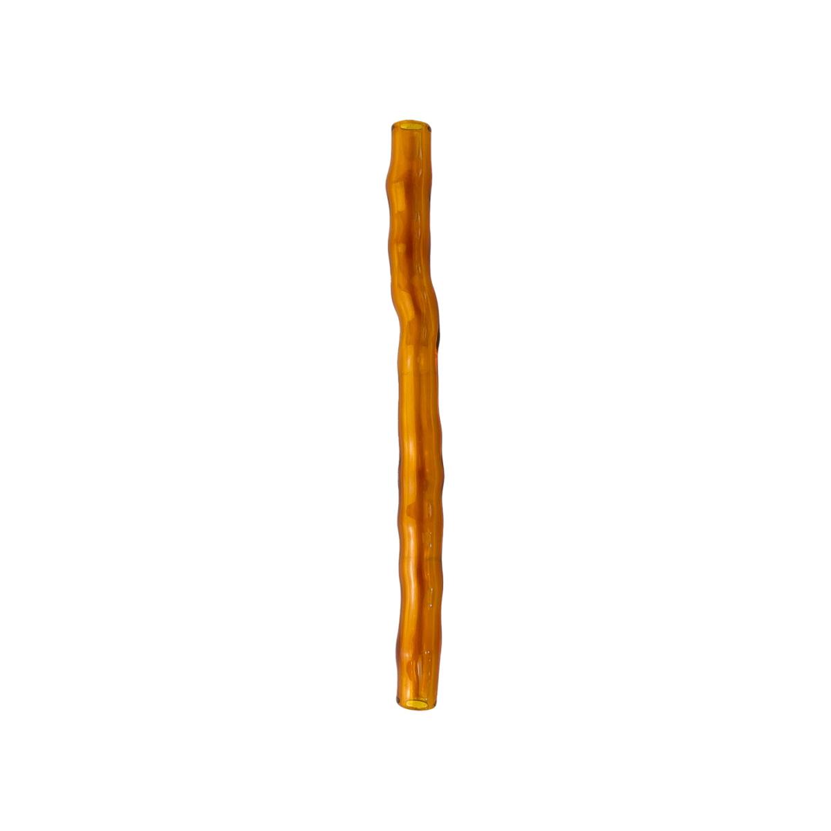 Yellow / Orange / Brown Wavy Cocktail Drinking Straw | Set Of Six | Amber | Karen Kriegel – image 3