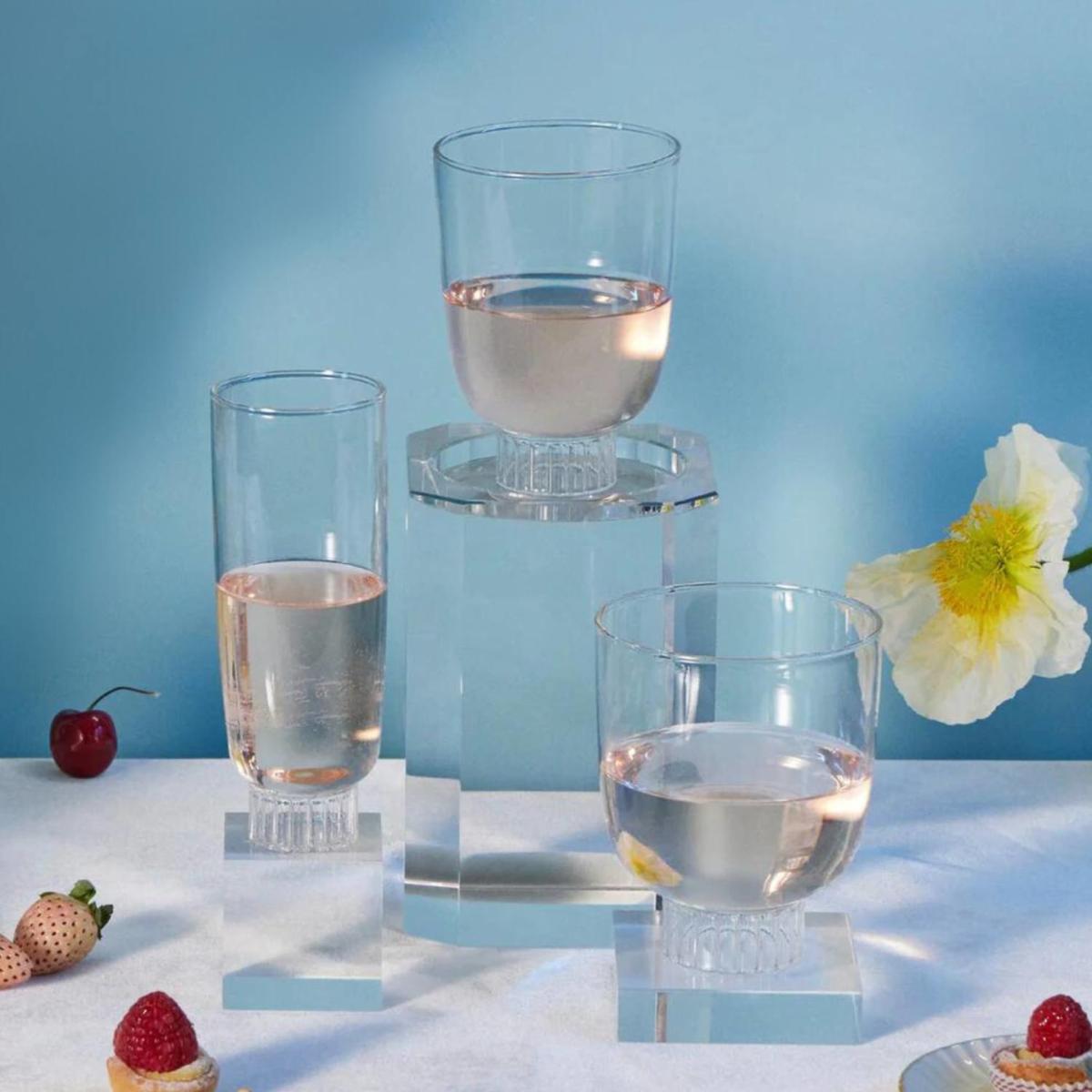 Neutrals / White A Set Of Four Stemless Wine Glasses In Clear | Sprezz – image 3