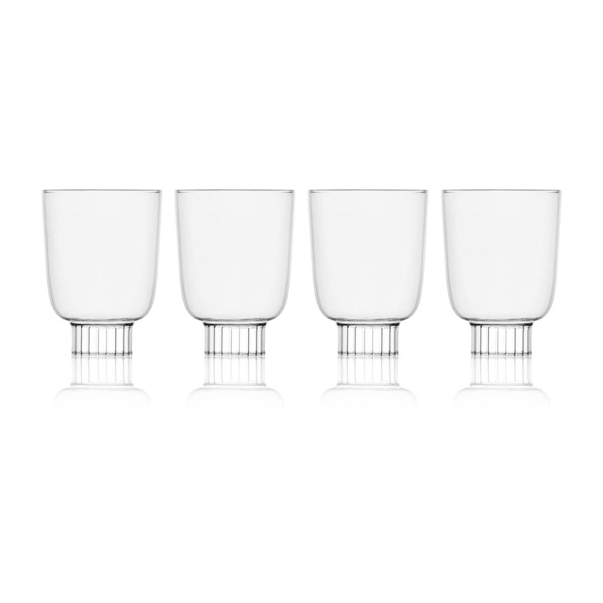 Neutrals / White A Set Of Four Stemless Wine Glasses In Clear | Sprezz – image 1
