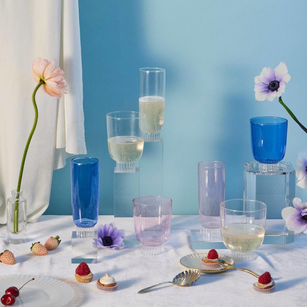 Neutrals / White Stemless Champagne Flutes - Set Of Four - Clear | Sprezz – image 4