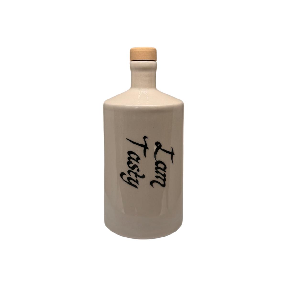 White / Black Artisan Crafted Ceramic I'm Tasty Bottles And Vase | Black and Wild – image 1