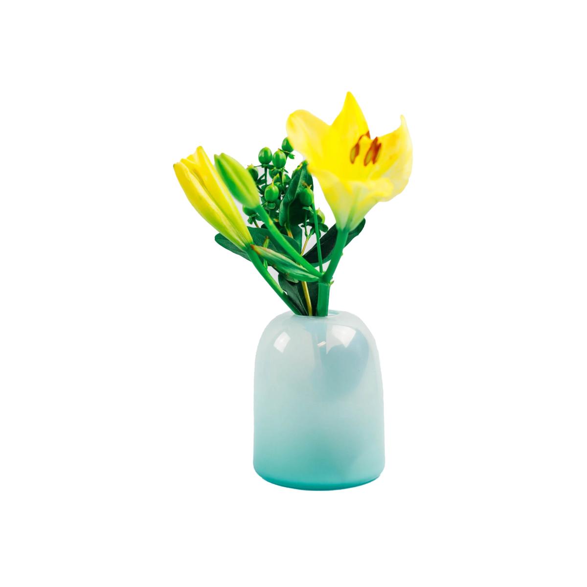 Blue Gumdrop Vase - Seafoam Forman Function