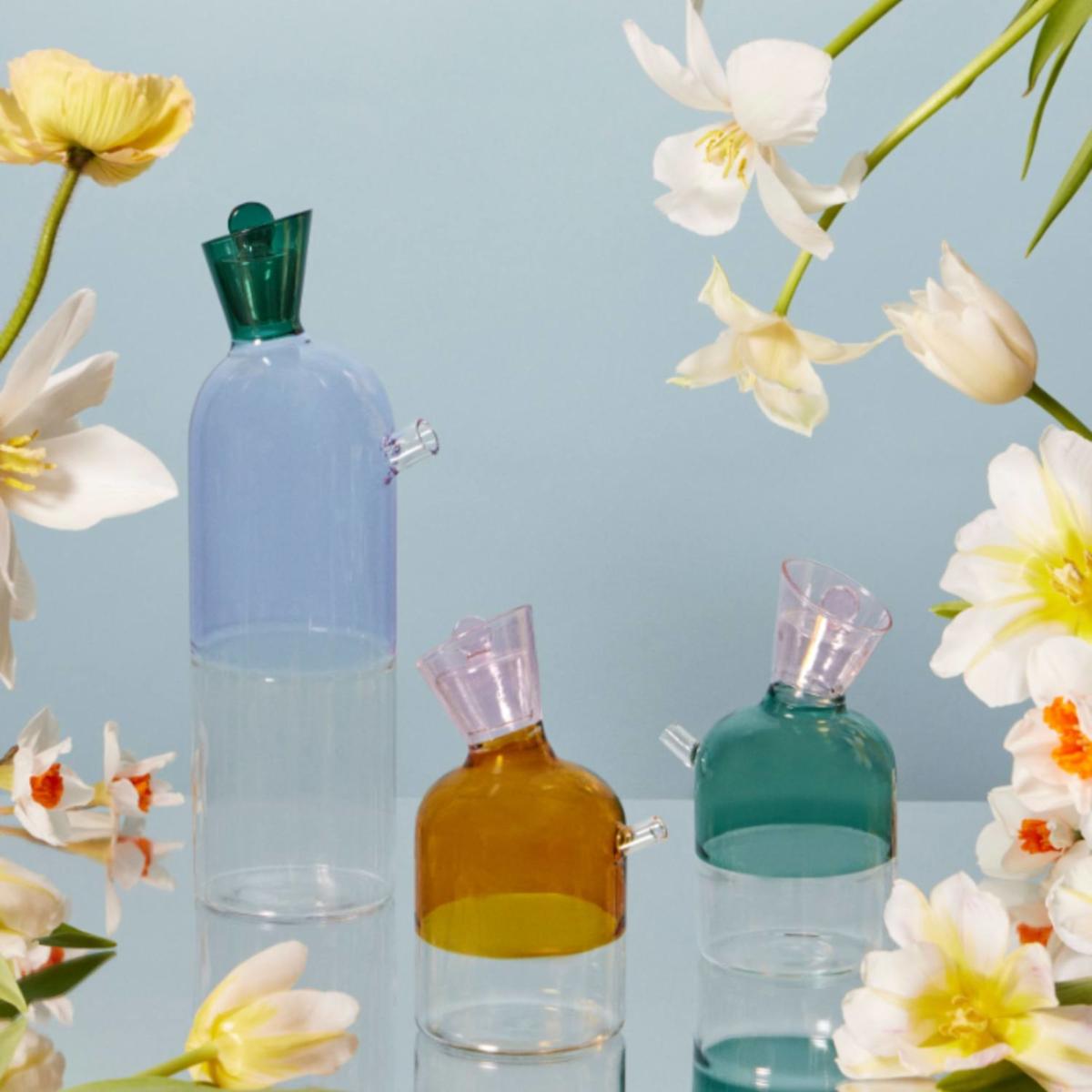 Neutrals / Pink / Purple Hand-Blown Borosilicate Glass Carafe | Sprezz – image 2
