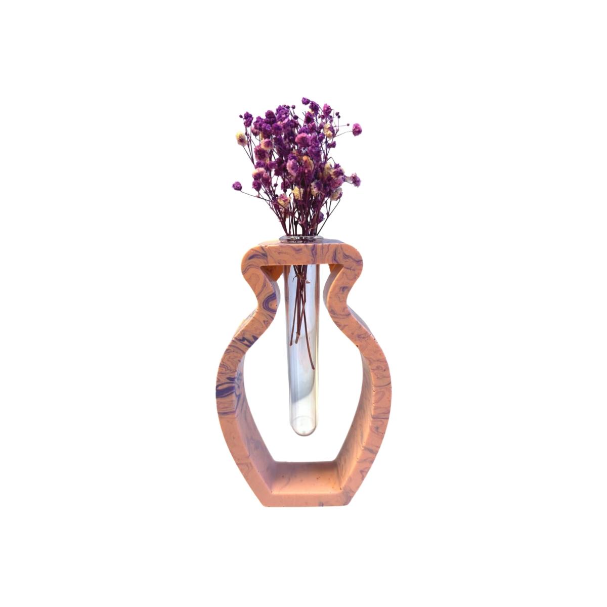 Pink / Purple Outline Vase - Baby Pink | By Shax