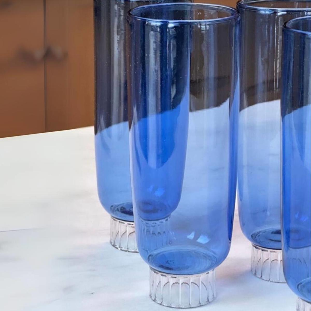 Cobalt Blue Champagne Flutes - Set Of Four | Sprezz – image 2