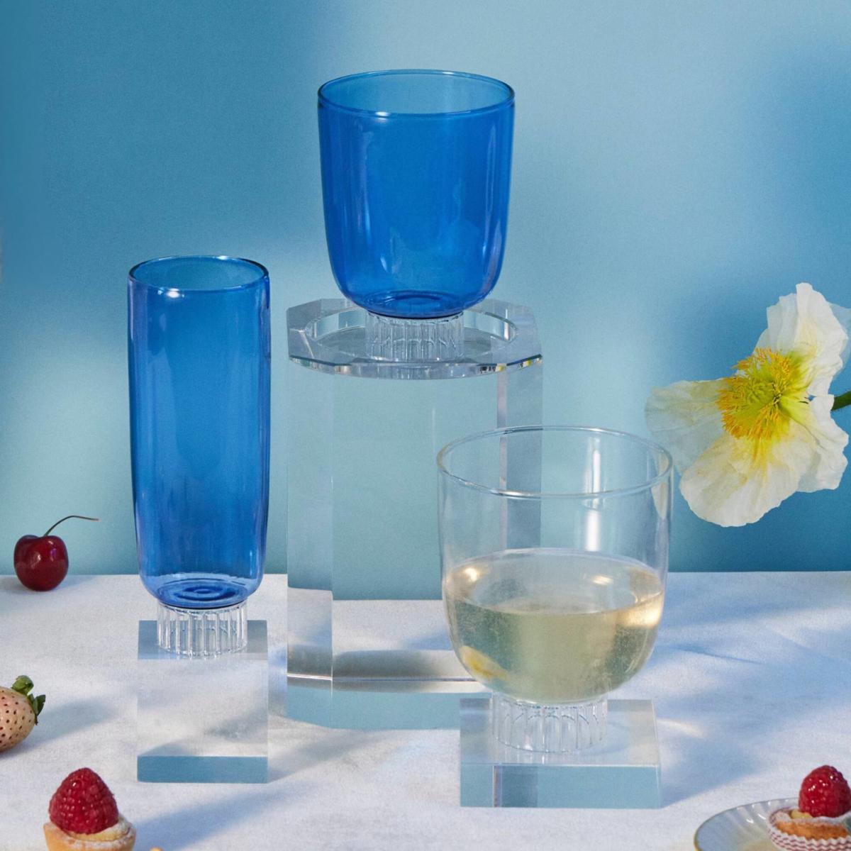 Cobalt Blue Champagne Flutes - Set Of Four | Sprezz – image 4